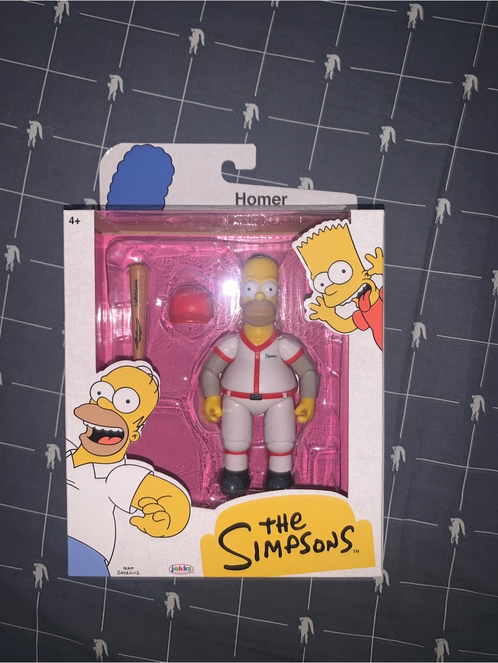 JAKKS Pacific The Simpsons Baseball Homer, Marge, Maggie & Millhouse Lot of 3